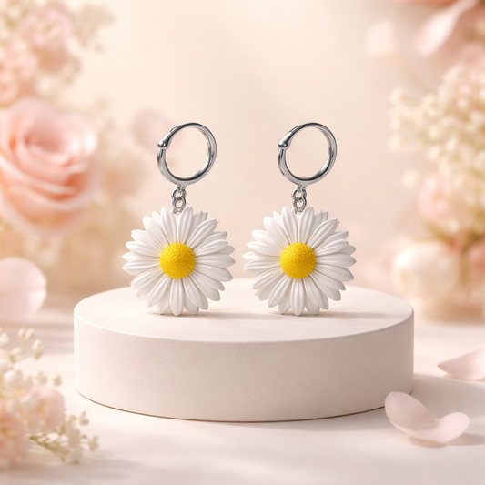 Margaritas earrings (yellow white)