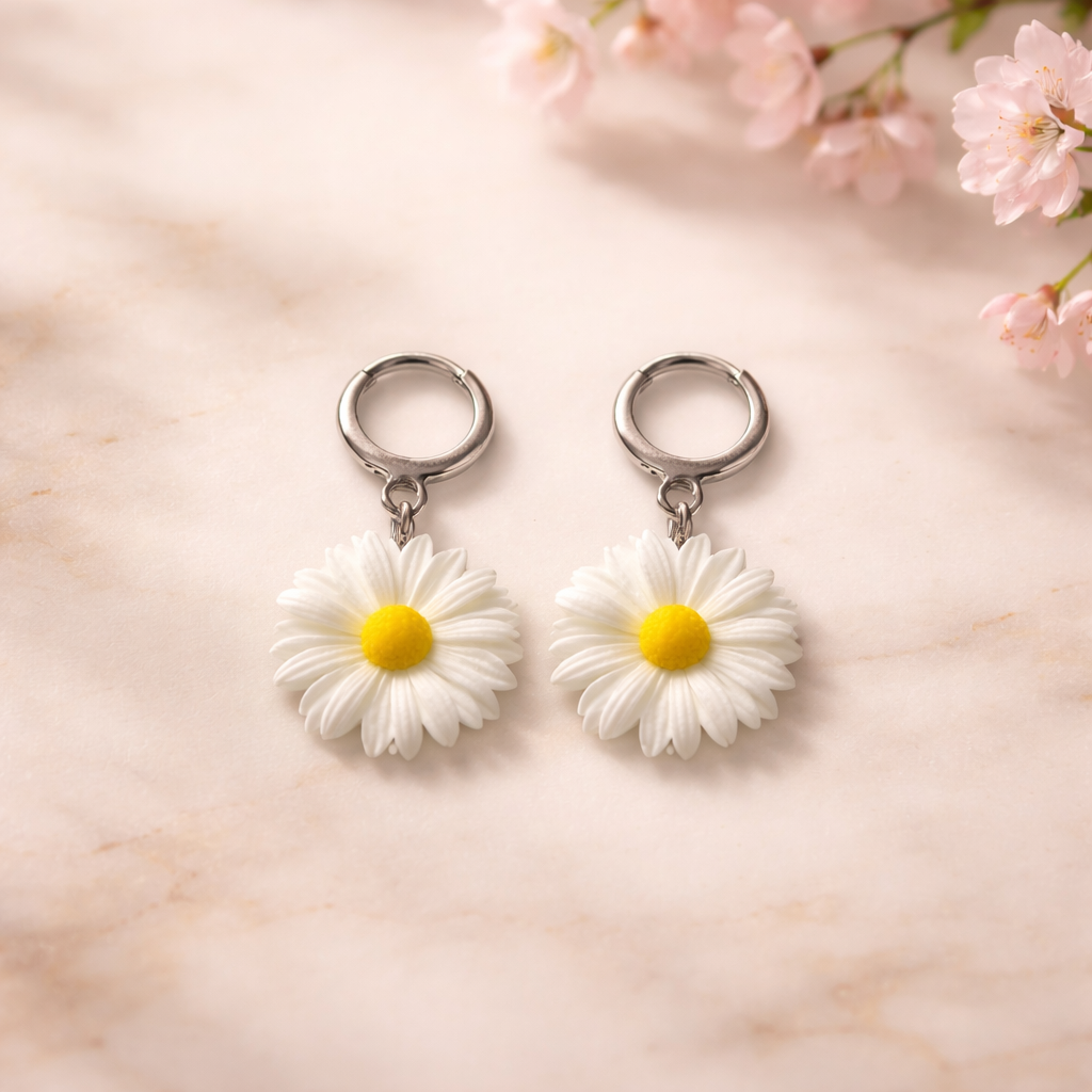Margaritas earrings (yellow white)
