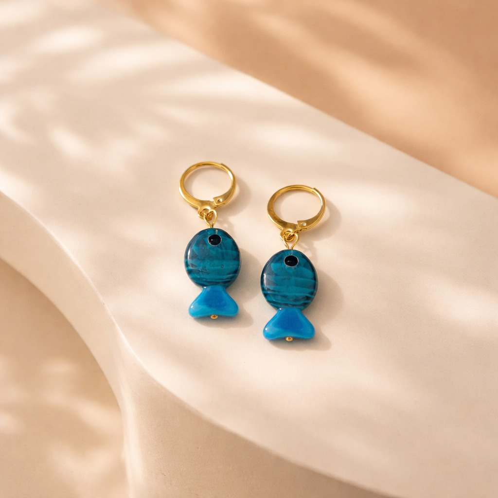Simi earrings (blue)