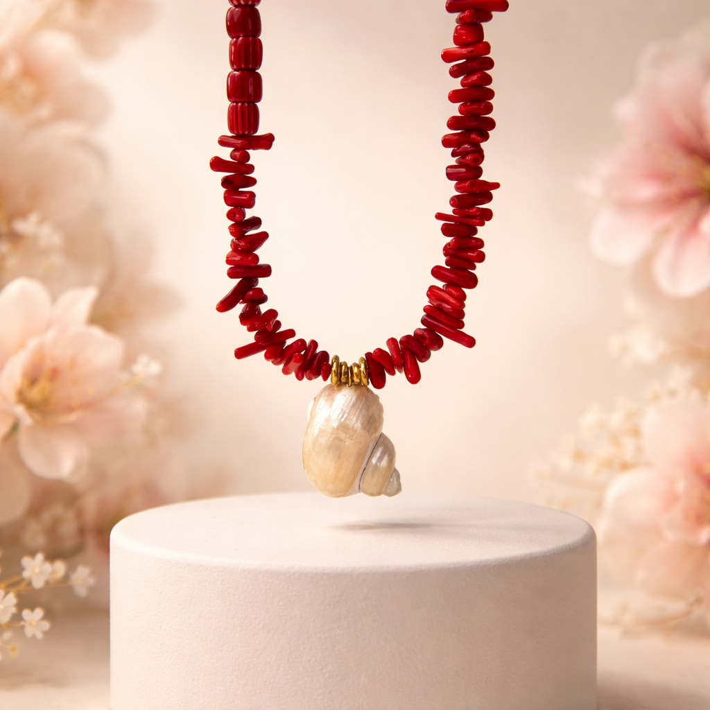 Corfu necklace (red)