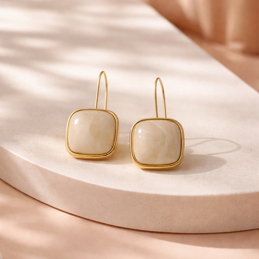 Christy earrings (white)