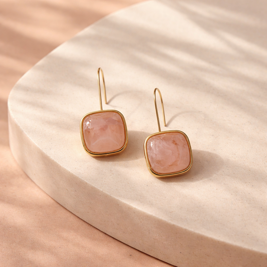 Christy earrings (light pink)