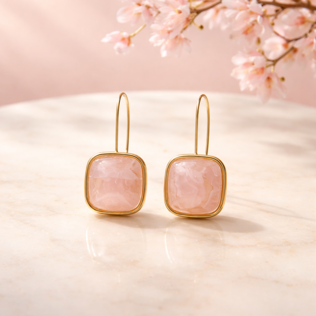 Christy earrings (light pink)