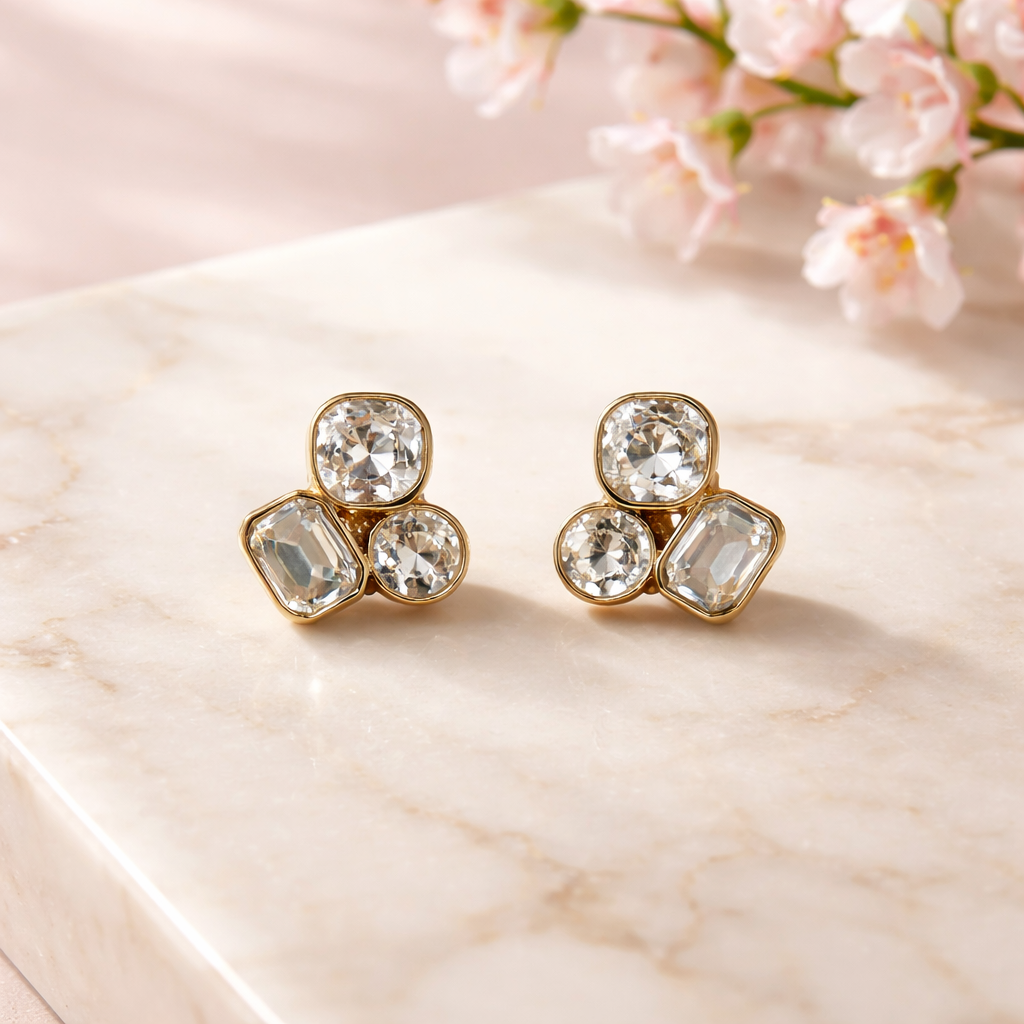 Landina earrings (white)
