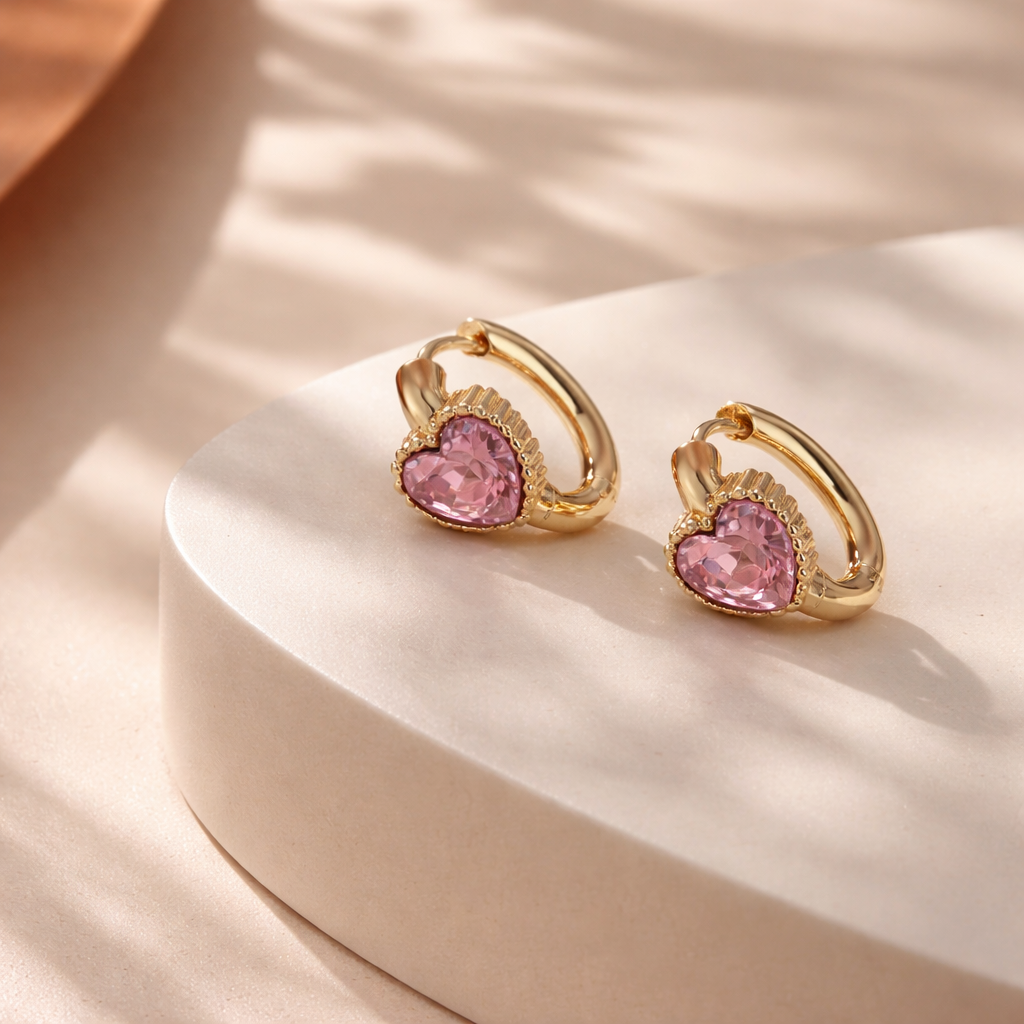 Rinella mini hoops (pink)