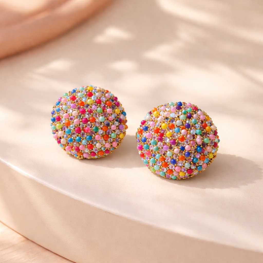 Lollipop earrings (multi colour)