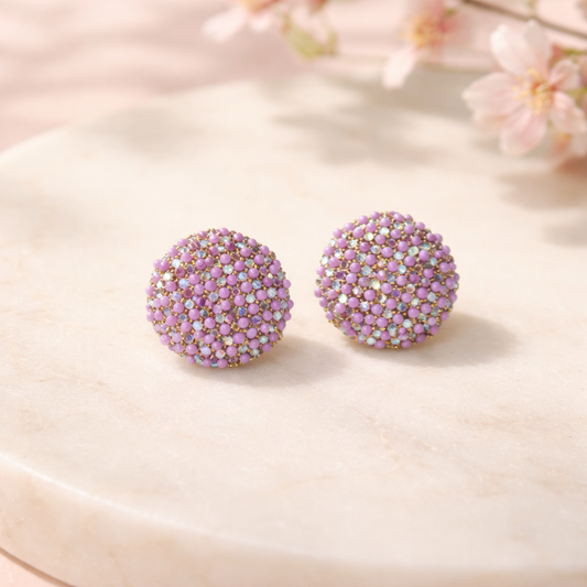 Lollipop earrings (purple)