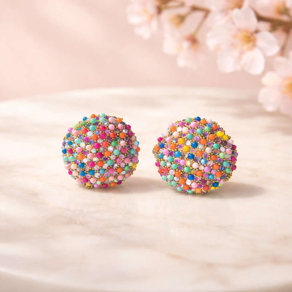Lollipop earrings (multi colour)