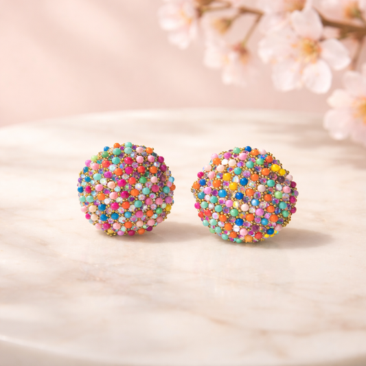 Lollipop earrings (multi colour)