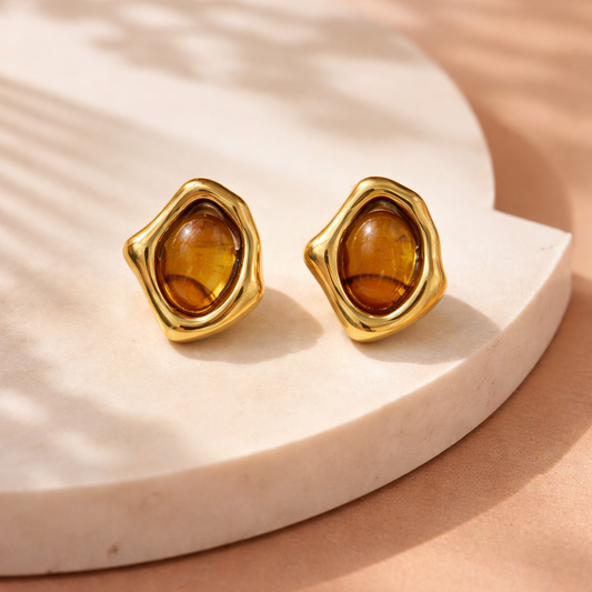 Ofelia earrings (brown)