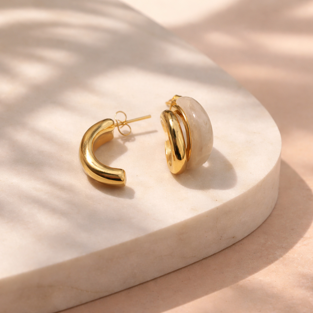 Double gelmira earrings