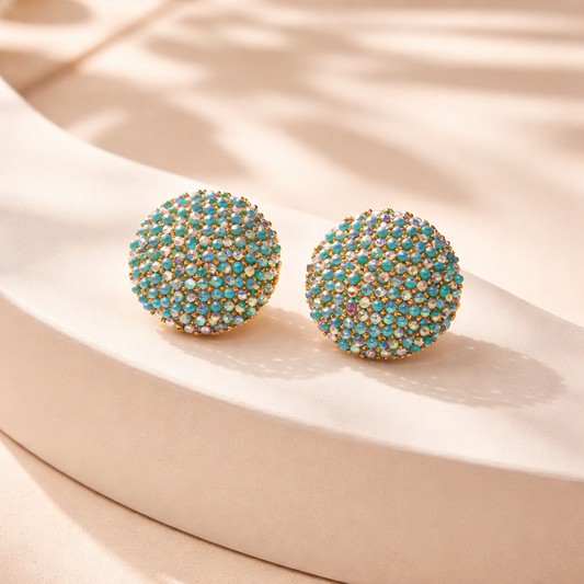 Lollipop earrings ( turquoise)