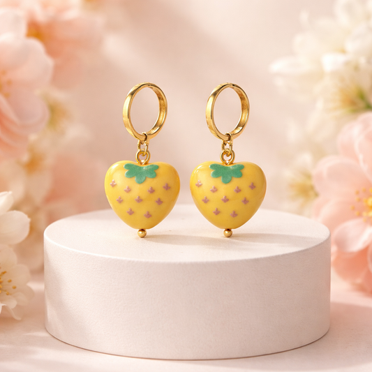 Fruity earrings (yellow)