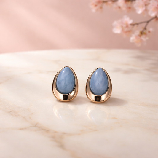Marlin earrings (blue)