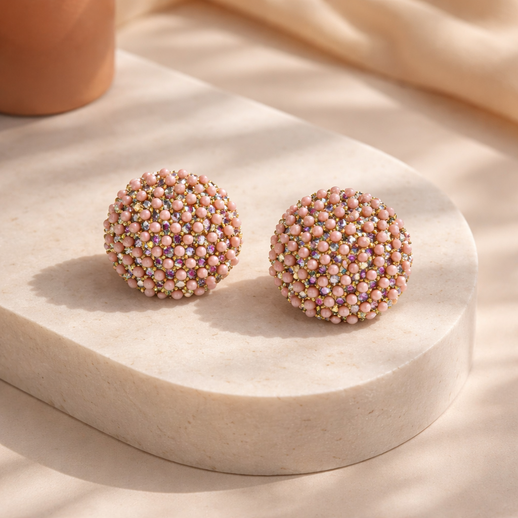 Lollipop earrings (pink)