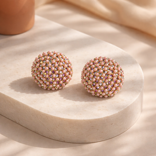 Lollipop earrings (pink)