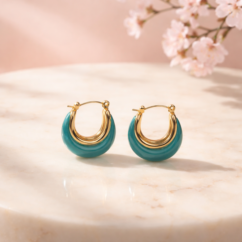Filiana hoops (turquoise)