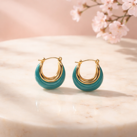 Filiana hoops (turquoise)