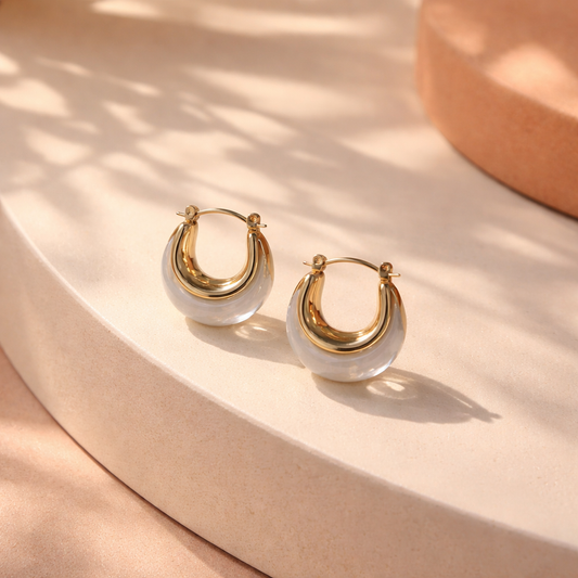 Filiana hoops (white)
