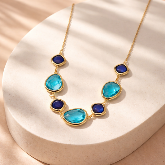 Medina necklace (blue)