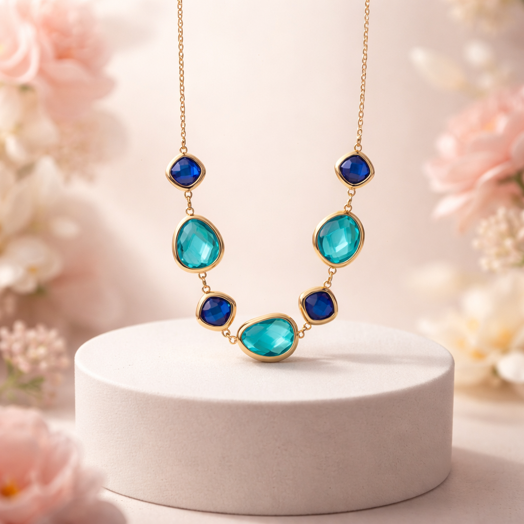 Medina necklace (blue)