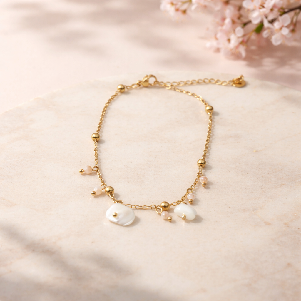 Gerbera anklet