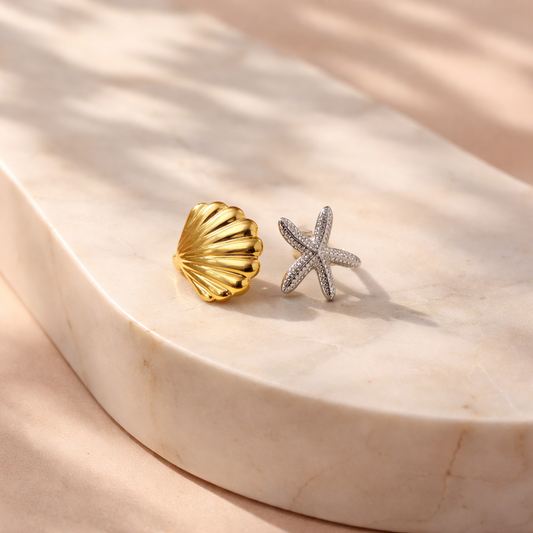 Seashell ring (gold&silver)
