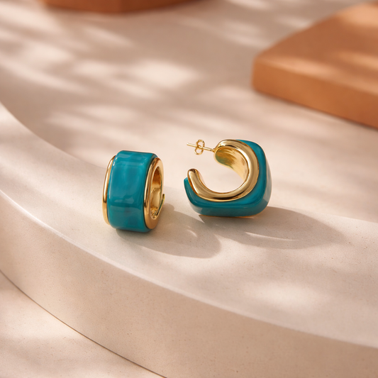 Paros earrings (blue)