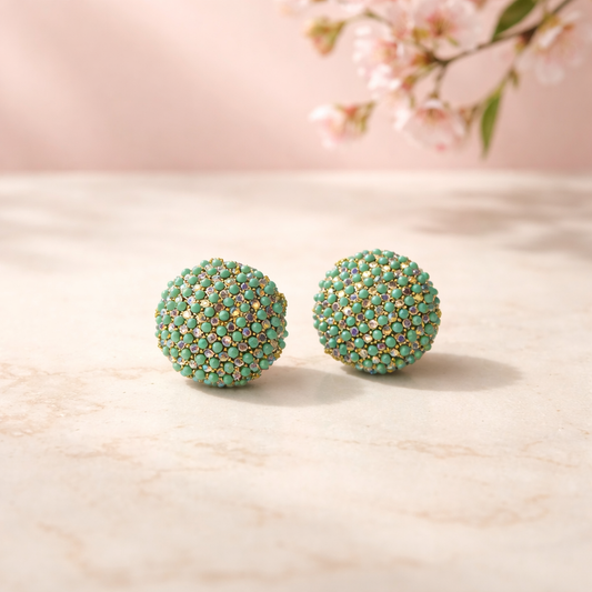 Lollipop earrings (green)