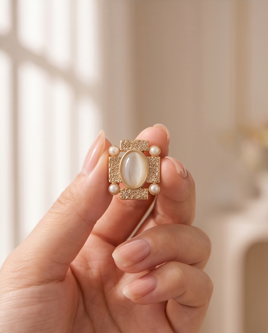 Pandora earrings (white)