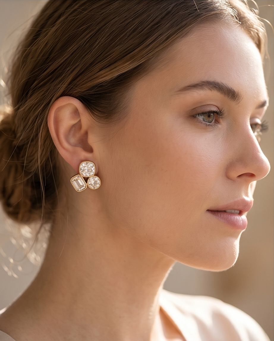 Landina earrings (white)