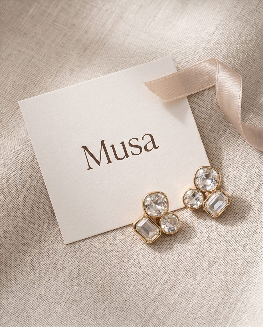 Landina earrings (white)