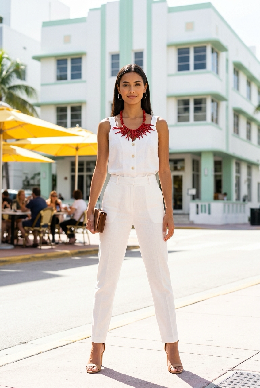 Coral necklace (red)