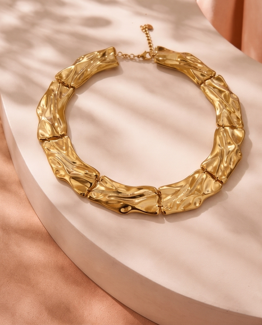 Zamia necklace ( gold)