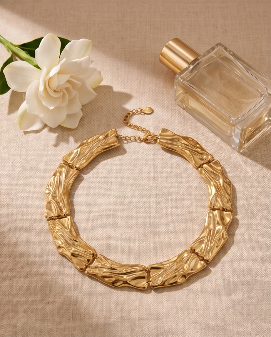 Zamia necklace ( gold)