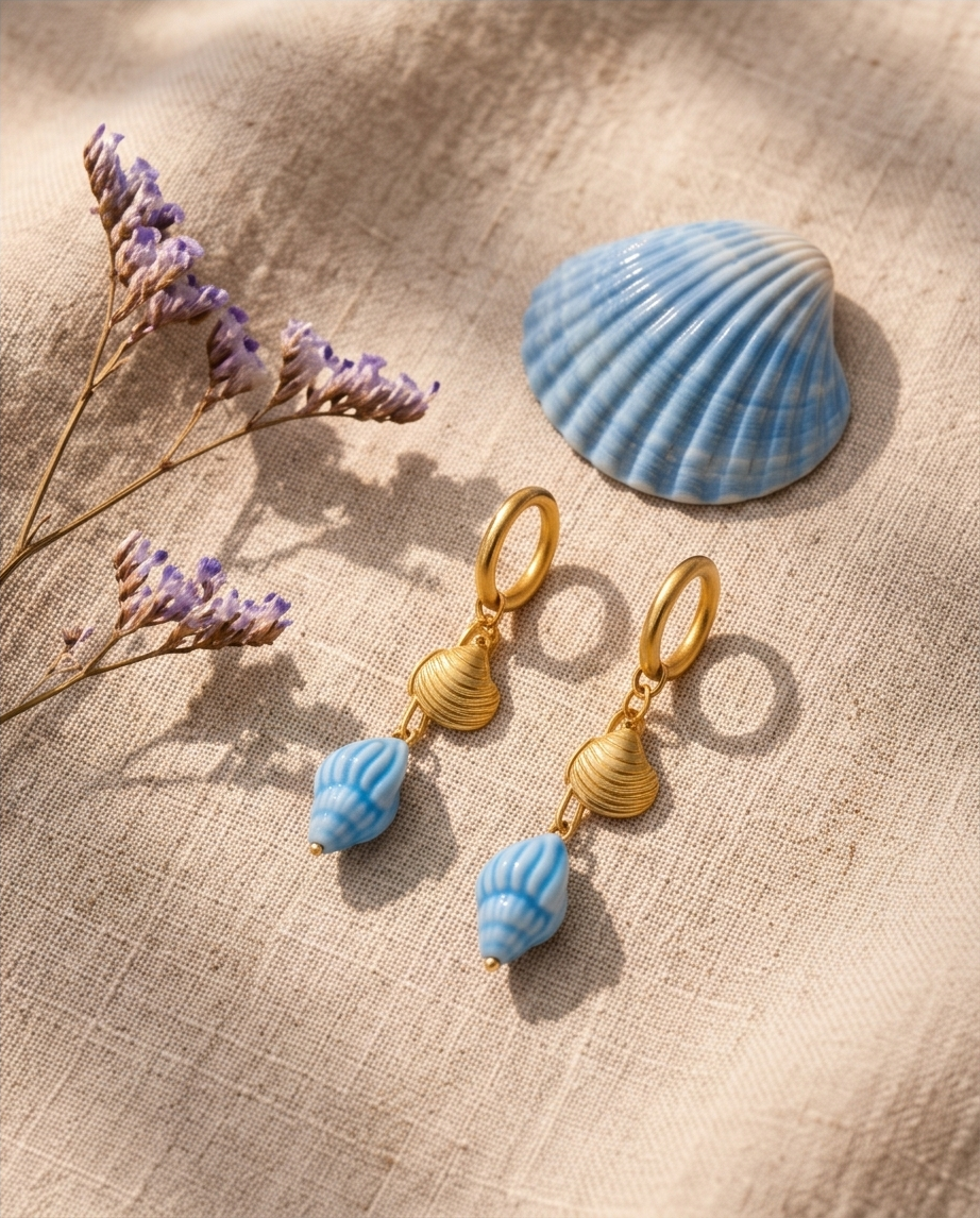 Oceania earrings (gold)