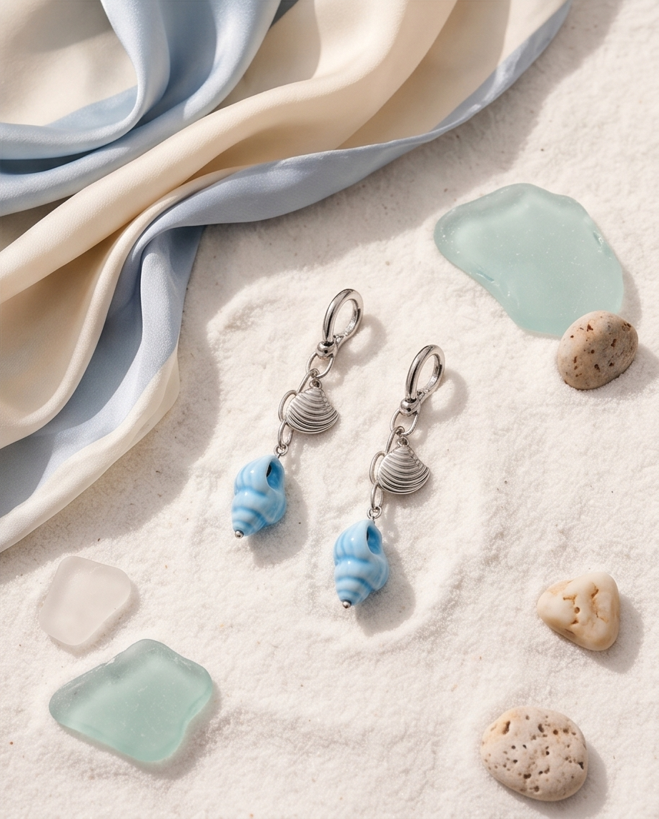 Oceania earrings (silver)