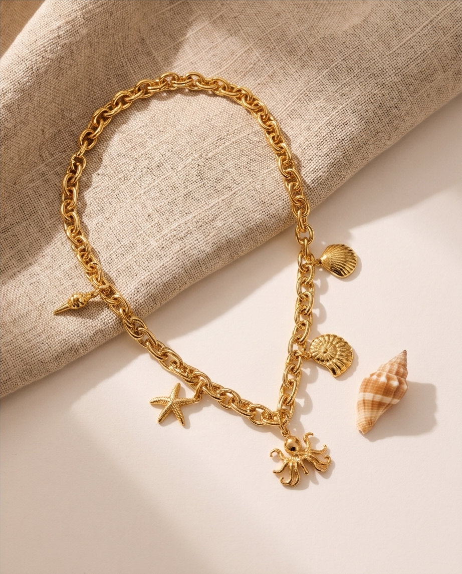 Soleil charm necklace