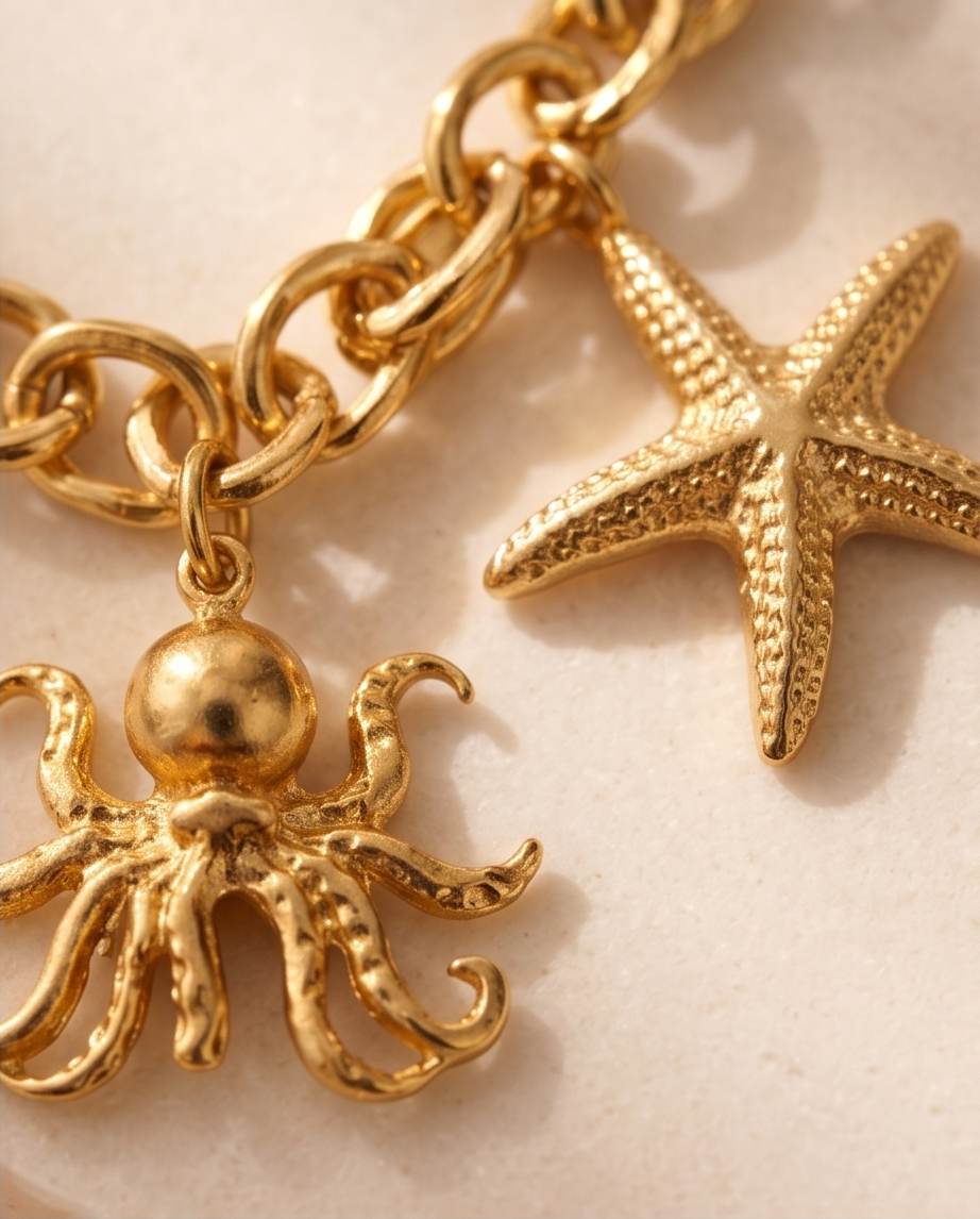 Soleil charm necklace