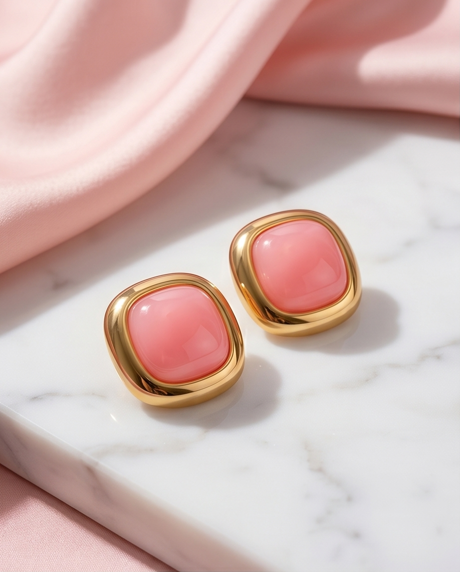 Diana earrings (pink)